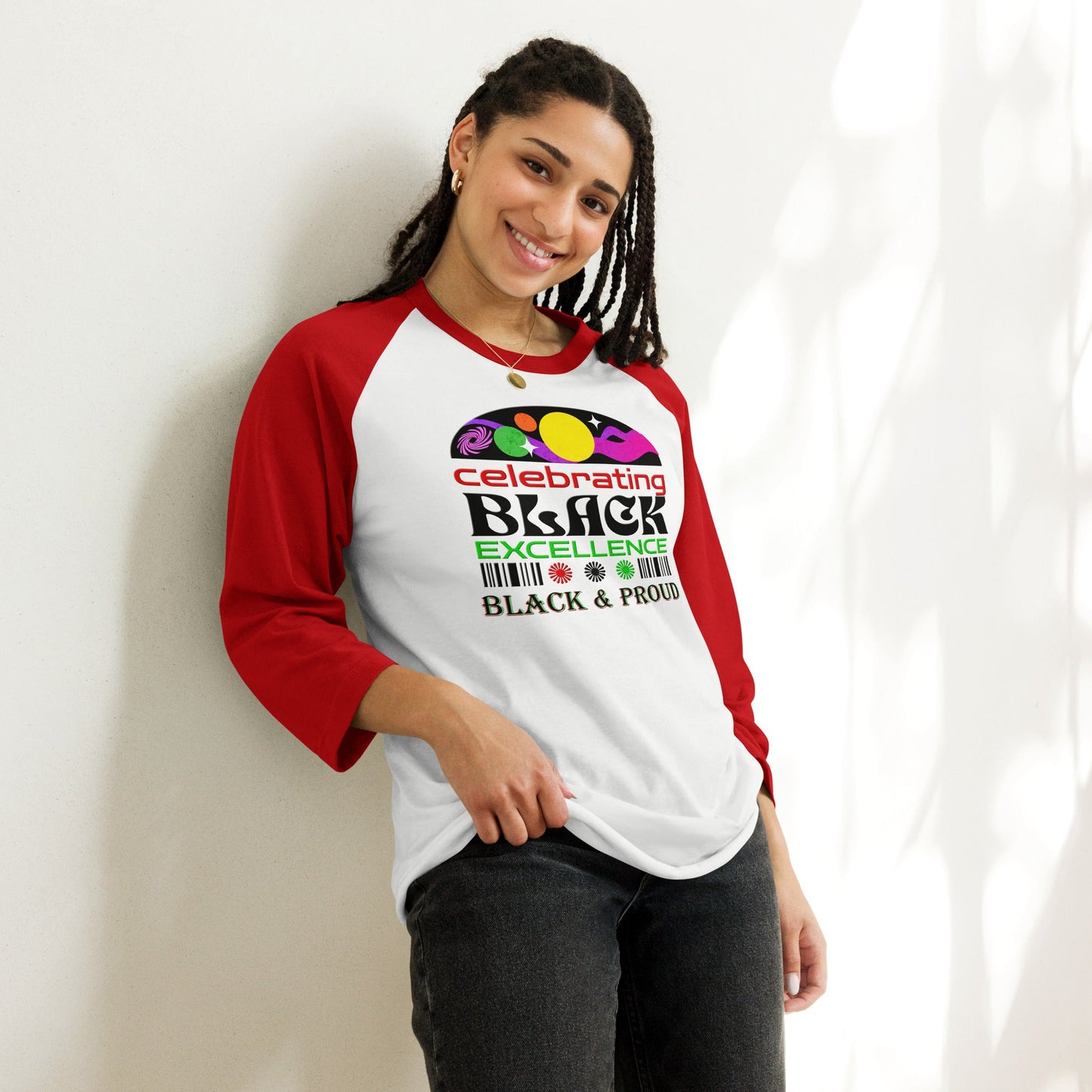 Black Excellence | Power, Pride, and Perseverance - Premium Baseball Jersey - Lil Guy Stuff