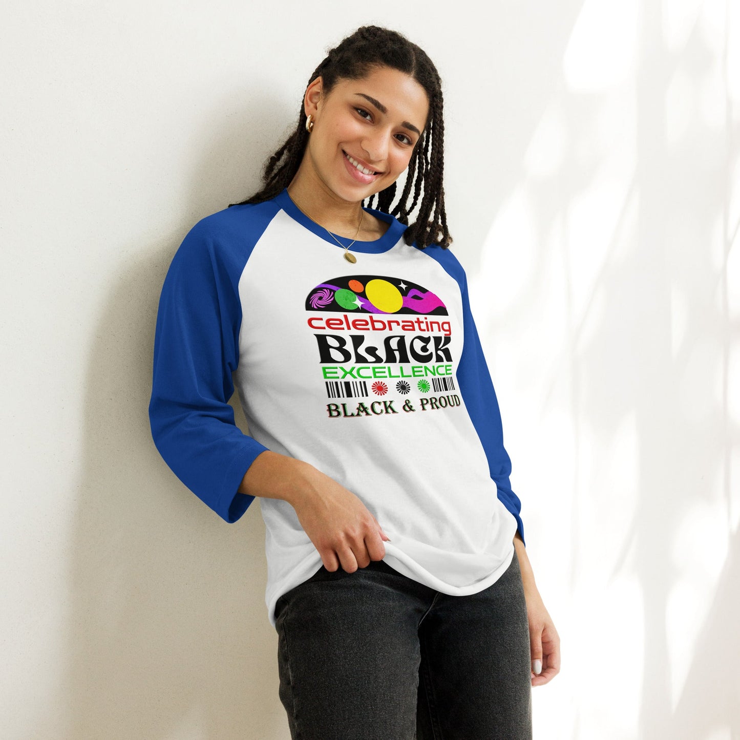 Black Excellence | Power, Pride, and Perseverance - Premium Baseball Jersey - Lil Guy Stuff