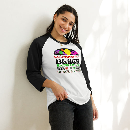 Black Excellence | Power, Pride, and Perseverance - Premium Baseball Jersey - Lil Guy Stuff