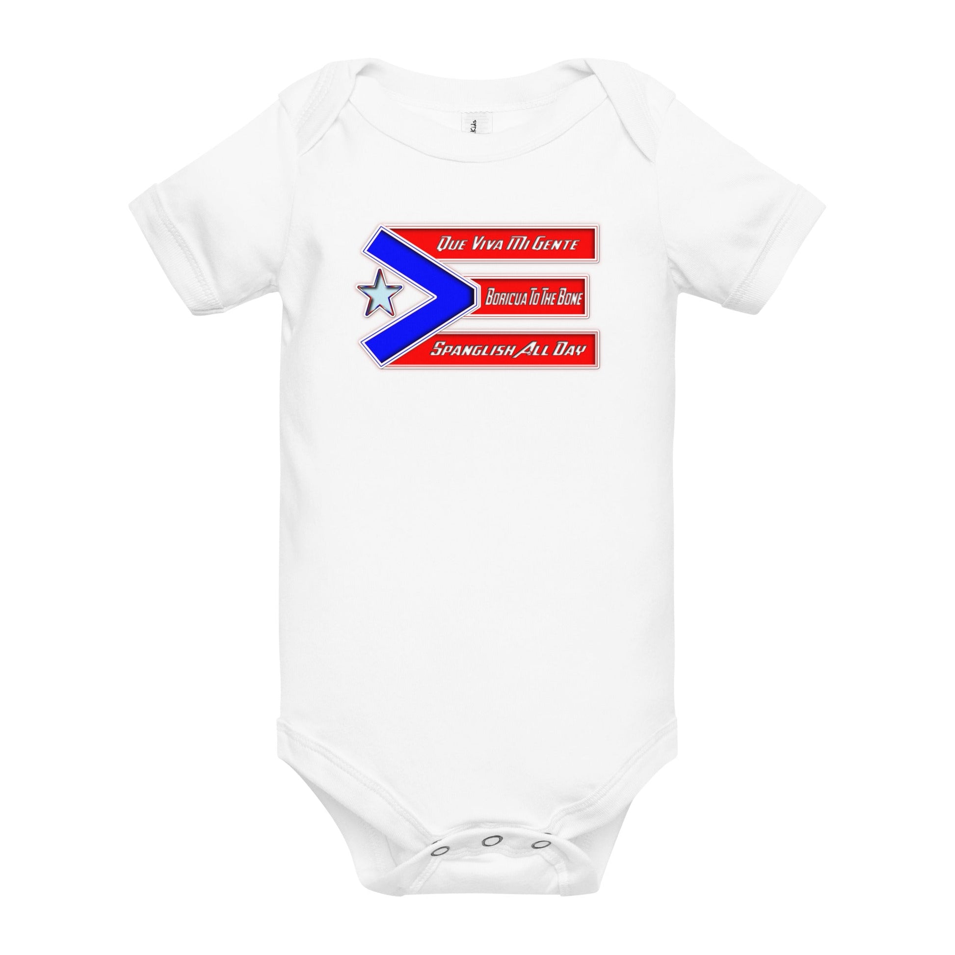 Boricua Baby | Puerto Rican Flag Onesie - Lil Guy Stuff