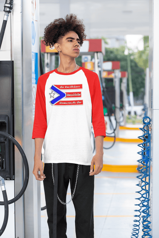 Puerto Rican Power | The Ultimate Puerto Rican Flag Raglan Tee - Lil Guy Stuff